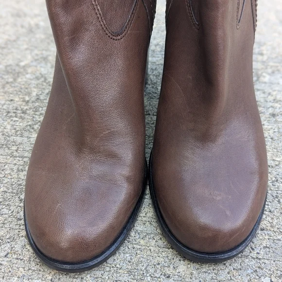 Brown Leather Ankle Boots kate spade new york Women's Baise Boot 8 - Picture 6 of 10